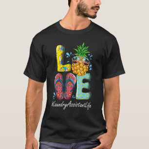 Camiseta Assistente de lavanderia Alô Feliz Verão Último Di