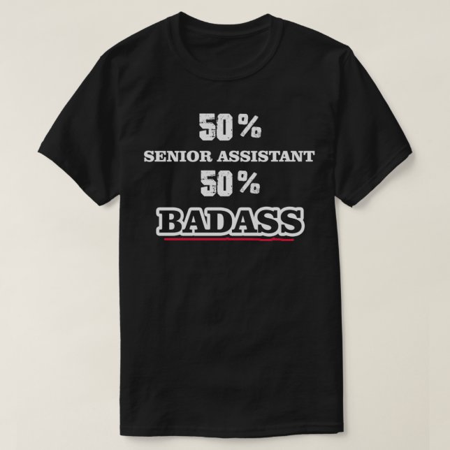Camiseta Assistente de Mais velho Engraçado (Frente do Design)