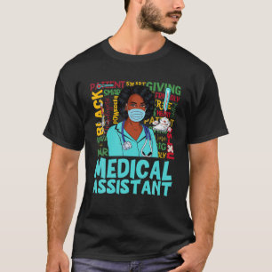 Camiseta Assistente de Medicina Mulheres Afro-Americanas Ne