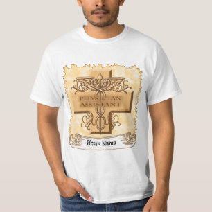 Camiseta Assistente de Médico Personalizado Caduceus