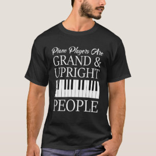 Camiseta Assistente de Música Musical do Piano Player Inst