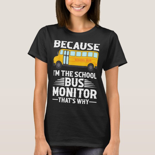 Camiseta Assistente de Ônibus Escolar Essenciais (Frente)