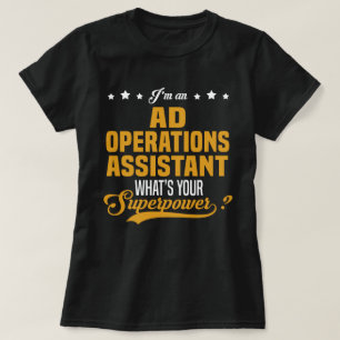 Camiseta Assistente de Operações de Anúncio