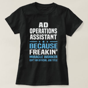 Camiseta Assistente de Operações de Anúncio