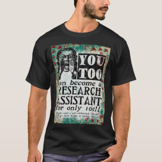 Camiseta Assistente de pesquisa Funny Vintage Retro
