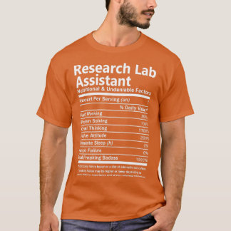 Camiseta Assistente de pesquisa nutricional e inegável