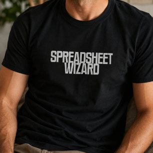 Camiseta Assistente de Planilha Design Mágico de Dados Ex