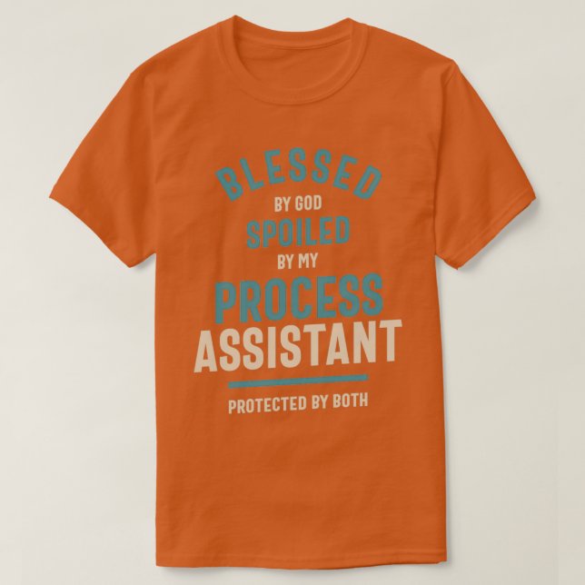 Camiseta Assistente de Processo de Cargo Homens Presente pa (Frente do Design)