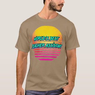 Camiseta Assistente de Professores Engraçado Retro 1980s Pr