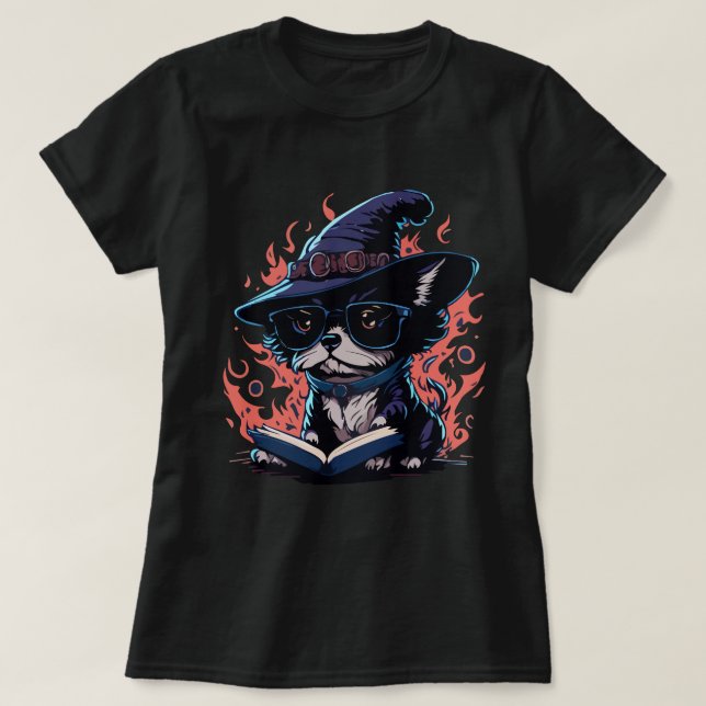 Camiseta Assistente de Pup de Witchhat (Frente do Design)