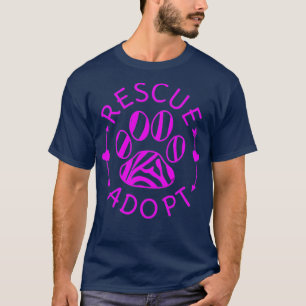 Camiseta Assistente de resgate Adotar Amante de os animais 