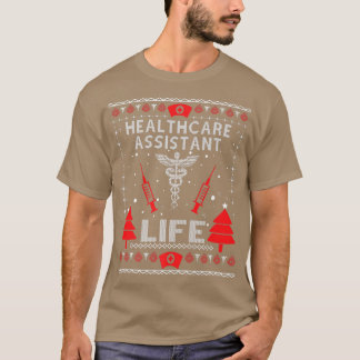 Camiseta Assistente de Saúde para Suportes de Natal Feios