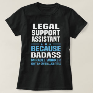 Camiseta Assistente de suporte jurídico