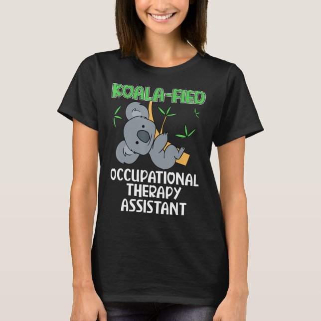 Camiseta Assistente de Terapia Ocupacional Cute Koala (Frente)