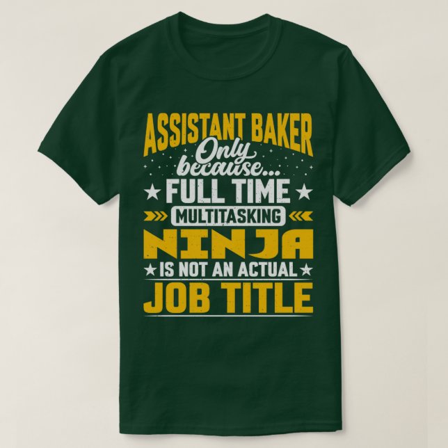 Camiseta Assistente de Trabalho do Criador Título Funny Ass (Frente do Design)