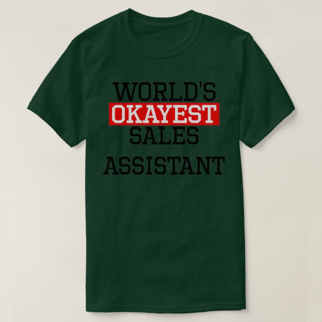 Camiseta Assistente de vendas da Worldest (Frente do Design)