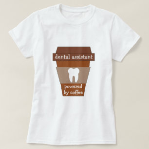 Camiseta Assistente dental customizável psto pelo café