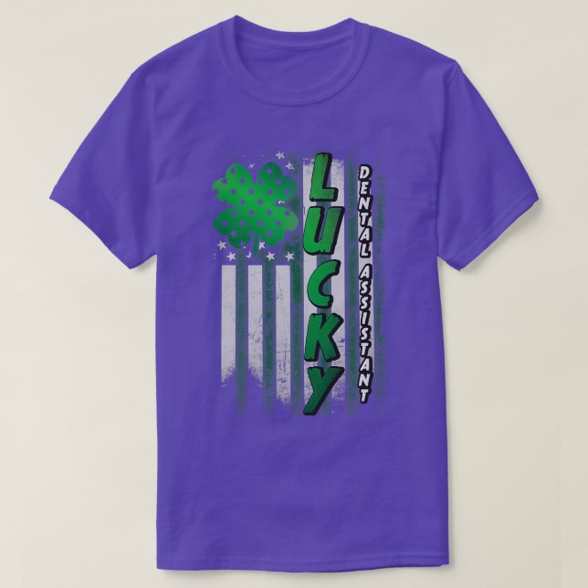 Camiseta Assistente Dental Sortudo (Frente do Design)