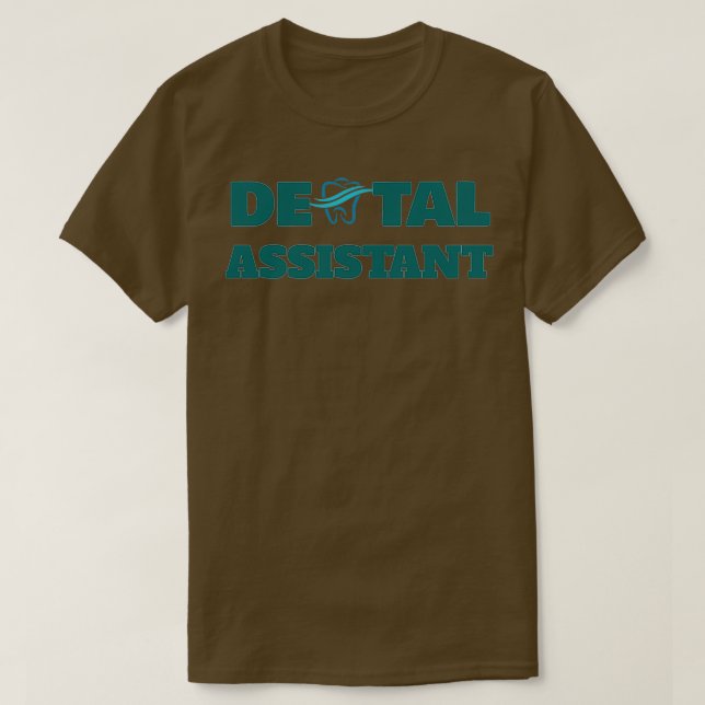 Camiseta Assistente dentário 22 (Frente do Design)