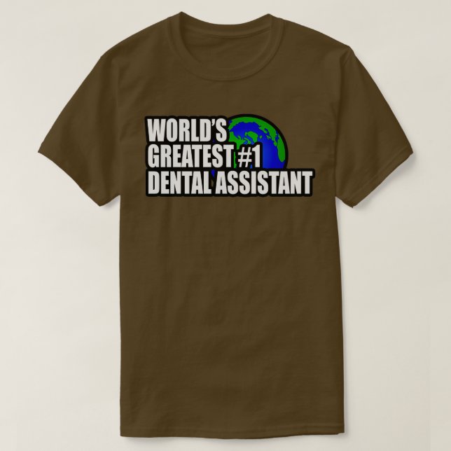 Camiseta Assistente dentário 24 (Frente do Design)