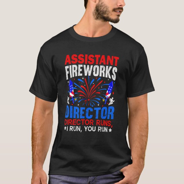 Camiseta Assistente do diretor de fogos de artifício - Dia  (Frente)