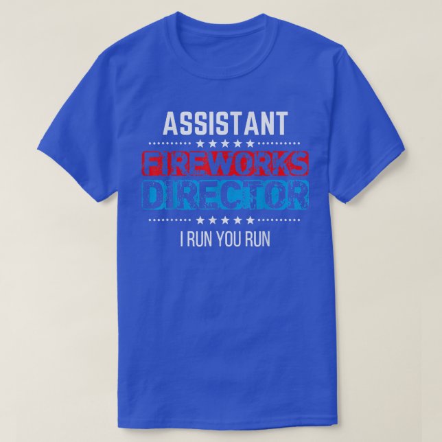 Camiseta Assistente do diretor de fogos de artifício EUA Di (Frente do Design)