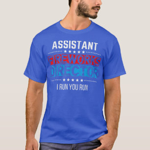 Camiseta Assistente do diretor de fogos de artifício EUA Di