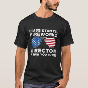 Camiseta Assistente do diretor do Fireworks que eu o execut