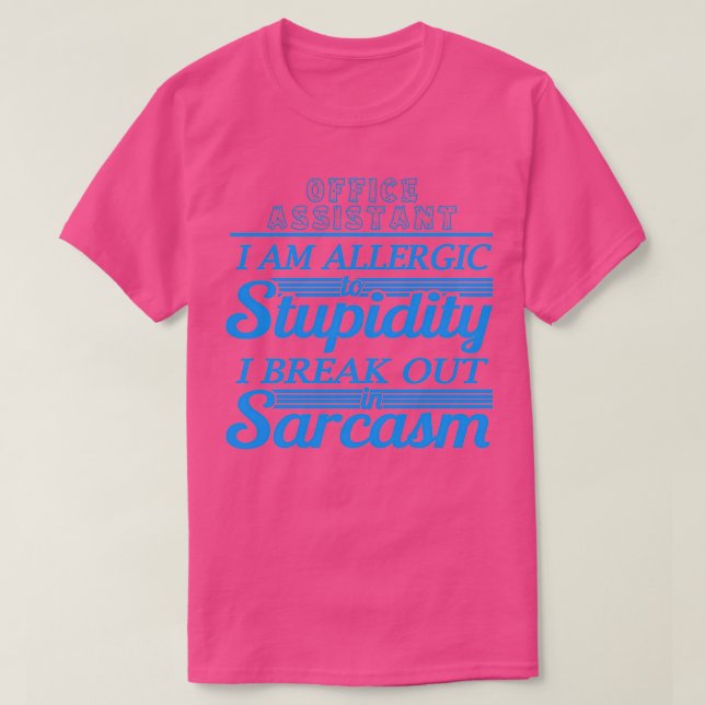 CAMISETA ASSISTENTE DO ESCRITÓRIO (Frente do Design)