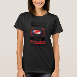 Camiseta Assistente do Fireworks Diretor Executa Firework U
