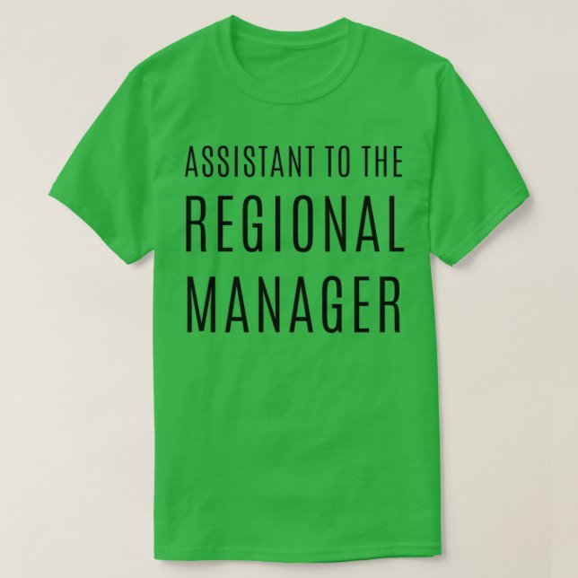 Camiseta Assistente do gestor regional 23 (Frente do Design)