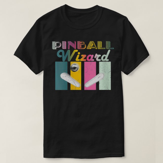 Camiseta Assistente do Pinball em mulheres Inserir Moedas J (Frente do Design)
