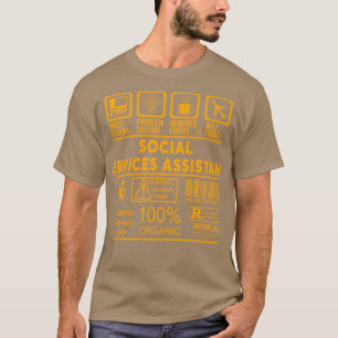 CAMISETA ASSISTENTE DOS SERVIÇOS SOCIAIS NICE DESIGN 2017