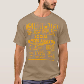 CAMISETA ASSISTENTE DOS SERVIÇOS SOCIAIS NICE DESIGN 2017