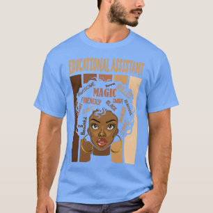 Camiseta Assistente educacional afro-americano este legal e