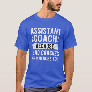Camiseta Assistente engraçado do treinador de esportes assi