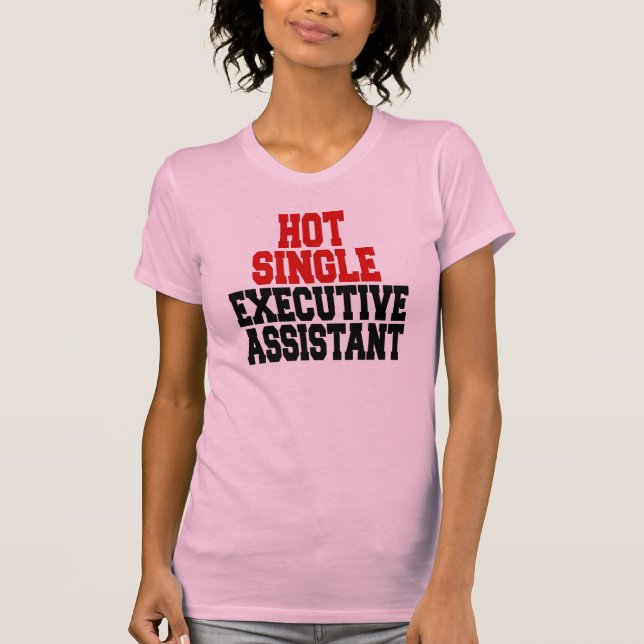 Camiseta Assistente executivo de Solteiro quente (Frente)