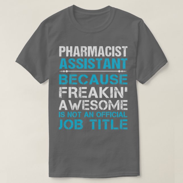 Camiseta Assistente Farmacêutico Dando Presente no Trabalho (Frente do Design)