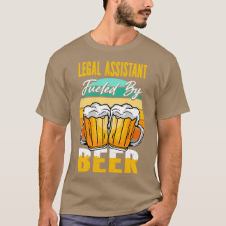 Camiseta Assistente Jurídico Alimentado Por Beer Funny Beer