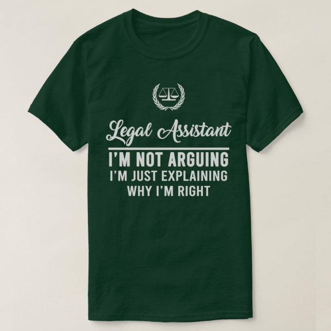 Camiseta Assistente Jurídico Bom Dizendo Melhor Assistência (Frente do Design)