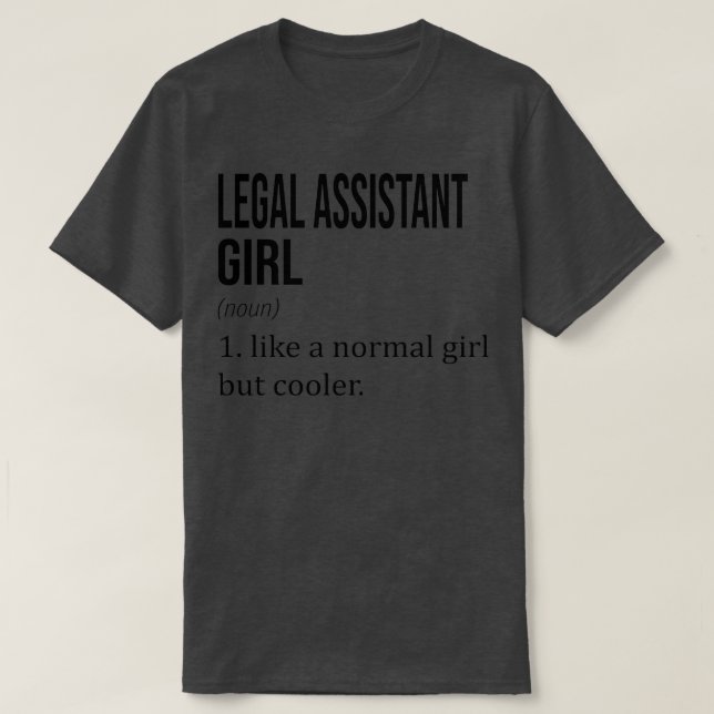 Camiseta ASSISTENTE JURÍDICO Como Uma Garota Normal Mas Mai (Frente do Design)