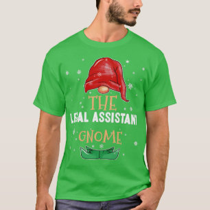 Camiseta Assistente jurídico Gnome Family Matching Christma