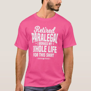 Camiseta Assistente Jurídico Paralegal Aposentado Firmador
