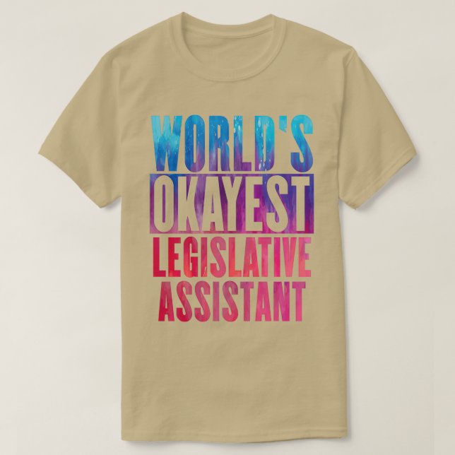 Camiseta Assistente Legislativo Mais Favorito do Worldx27s (Frente do Design)