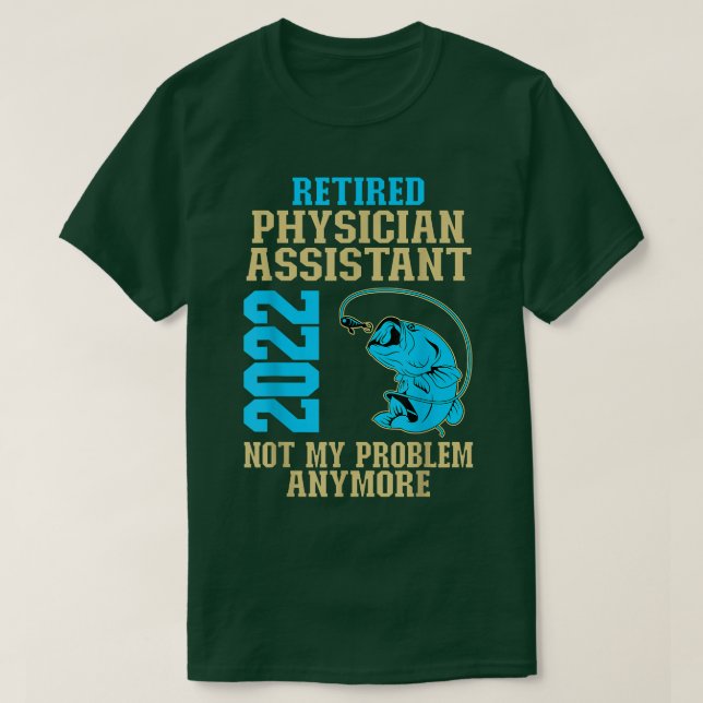 Camiseta Assistente Médico Aposentado 2022 para Pesca da Re (Frente do Design)