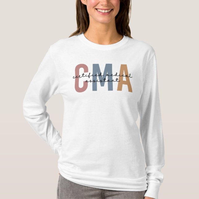 Camiseta Assistente médico certificado CMA (Frente)