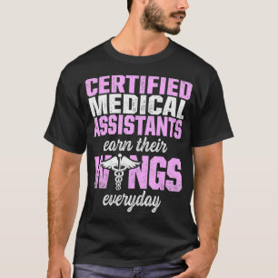 Camiseta Assistente Médico Certificado CMA Assistente de Ga