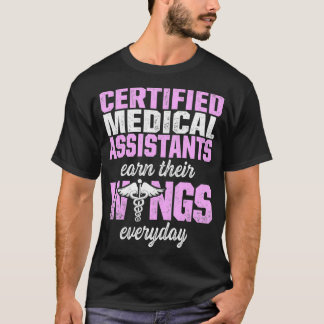 Camiseta Assistente Médico Certificado CMA Assistente de Ga