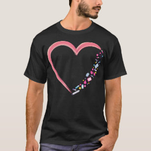 Camiseta Assistente Médico Certificado Enfermeira Coração D