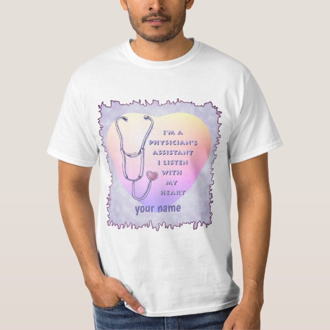 Camiseta Assistente Médico Coração (Frente)